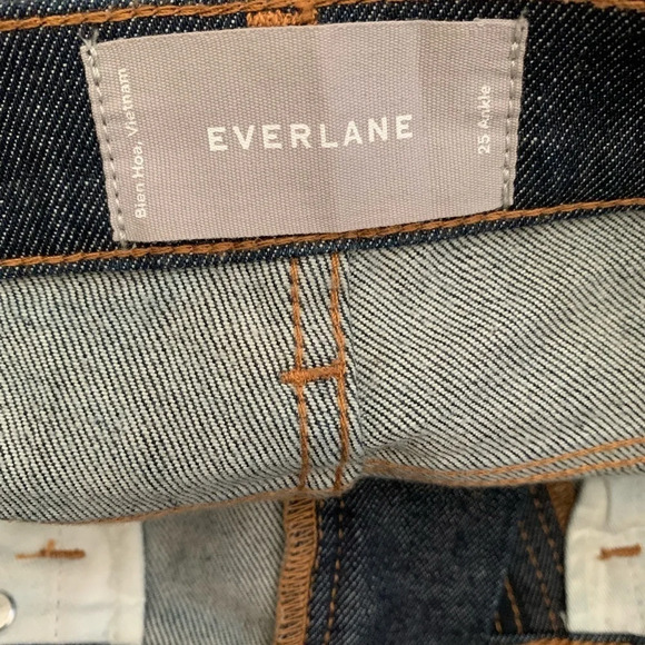 Everlane The Mid-rise Skinny denim Jeans Ankle crop size 25 in Dark Indigo - Picture 6 of 16